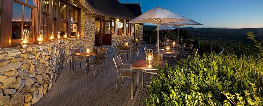 grootbos private game reserve deck dining