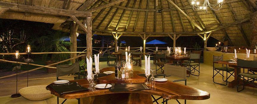 okonjima luxury bush lodge dining