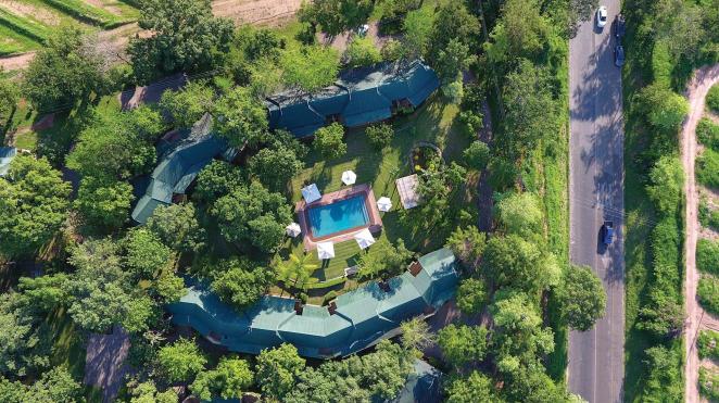 perrys bridge hollow aerial view