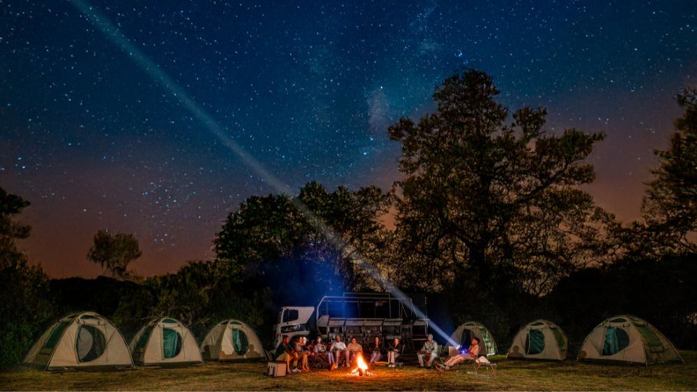 drifters camping tours/camping tour nights around the firepit