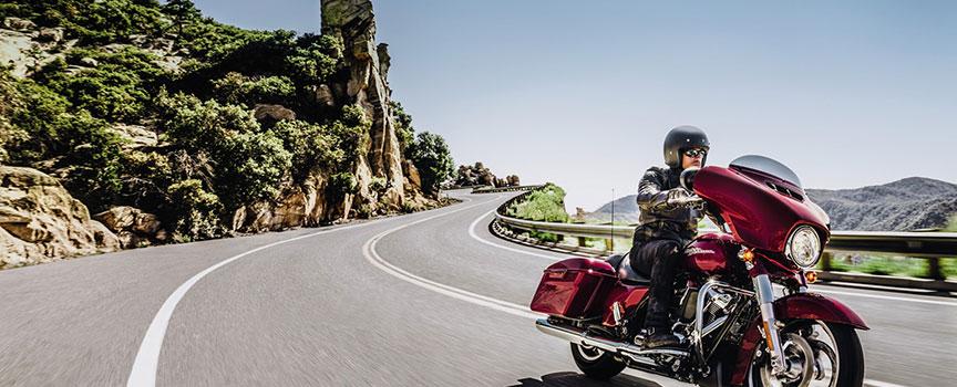 riding a harley through the mountains of south africa