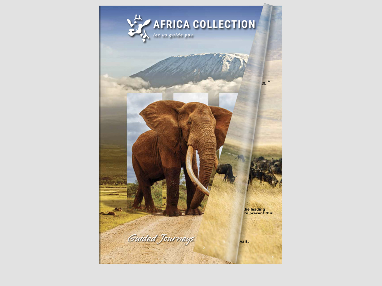 Cover image from Africa Collection Touring brochure